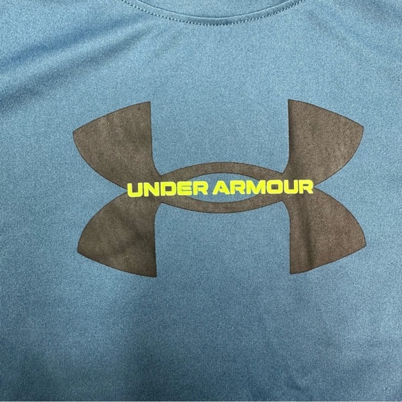 Under Armour T-Shirt Blue/Black/Green Size 6 - Picture 3 of 16